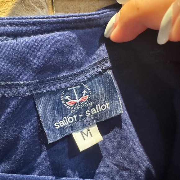 Sailor-Sailor Blue Ruffle Tank Top M - Picture 2 of 2